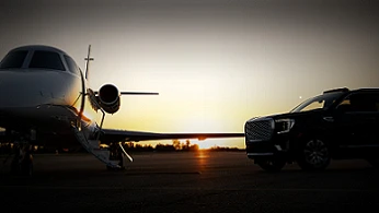 Private jet tarmac pickup service in Los Angeles